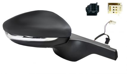 ESPEJO RETROVISOR CITROEN C3 2018-2020 CONECTOR NEGRO/BLANCO / ELECTRICO / TERMICO / PILOTO / ABATIBLE ELECTRICAMENTE / LANE ASSIST / SONDA / DERECHO