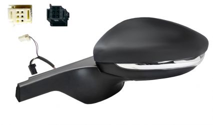 ESPEJO RETROVISOR CITROEN C3 2018-2020 CONECTOR NEGRO/BLANCO / ELECTRICO / TERMICO / PILOTO / ABATIBLE ELECTRICAMENTE / LANE ASSIST / IZQUIERDO