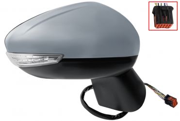 ESPEJO RETROVISOR CITROEN C3 AIRCROSS 2017-2020 ELECTRICO / PILOTO / SONDA / IMPRIMADA / DERECHO