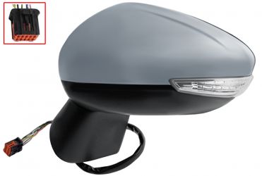 ESPEJO RETROVISOR CITROEN C3 AIRCROSS 2017-2020 ELECTRICO / PILOTO / IMPRIMADO / IZQUIERDO