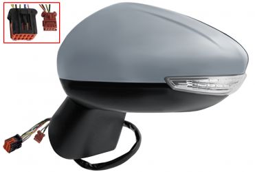 ESPEJO RETROVISOR CITROEN C3 AIRCROSS 2017-2020 ELECTRICO / TERMICO / PILOTO / LUZ CORTESIA / ABATIBLE ELECTRICAMENTE / LANE ASSIST / IMPRIMADO / IZQUIERDO