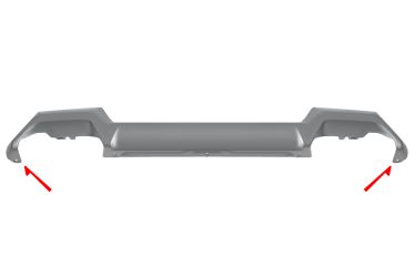 MOLDURA PARACHOQUES CITROEN C3 AIRCROSS 2020-2024 DELANTERA / INFERIOR / GRIS PLATA / MODELO RIPCURL