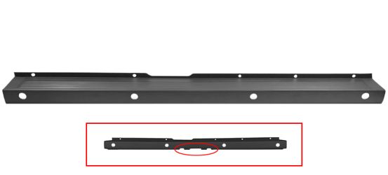 PARACHOQUES CITROEN JUMPER 2006-2014 TRASERO / GRIS / CON AGUJERO PARA GANCHO / CON SENSOR / CENTRAL