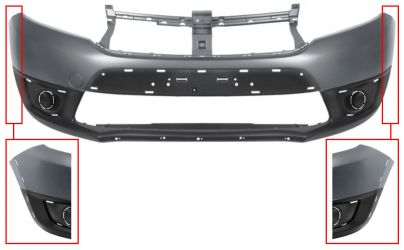 PARACHOQUES DACIA SANDERO 2013-2017 DELANTERO / MODELO STEPWAY / IMPRIMADO