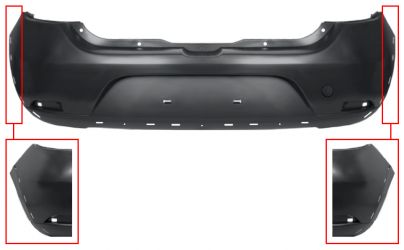 PARACHOQUES DACIA SANDERO 2013-2017 TRASERO / MODELO STEPWAY