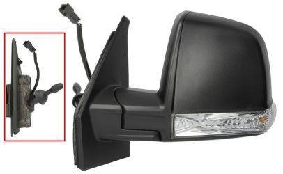 ESPEJO RETROVISOR FIAT DOBLO 2015-2022 COMBI / PANORAMA / MECANICO / PILOTO INTERMITENTE / IZQUIERDO