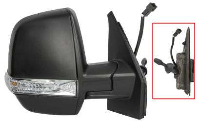 ESPEJO RETROVISOR FIAT DOBLO 2015-2022 CARGO / MECANICO / PILOTO INTERMITENTE / SONDA / DERECHO