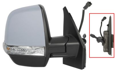ESPEJO RETROVISOR FIAT DOBLO 2015-2022 CARGO / MECANICO / PILOTO INTERMITENTE / SONDA / IMPRIMADO / DERECHO