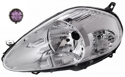 FARO FIAT GRANDE PUNTO 2008-2012 8 PINS / BASE CROMADA / IZQUIERDO