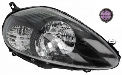 FARO FIAT GRANDE PUNTO 2008-2012 8 PINS / BASE NEGRA / DERECHO