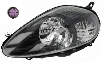 FARO FIAT GRANDE PUNTO 2008-2012 8 PINS / BASE NEGRA / IZQUIERDO