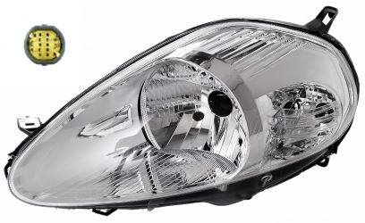 FARO FIAT GRANDE PUNTO 2005-2008 14 PINS / BASE CROMADA / IZQUIERDO