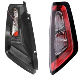 PILOTO TRASERO FIAT PUNTO EVO 2009-2012 PORTALAMPARAS UNION CON CLIPS / BASE NEGRA / LED / DERECHO