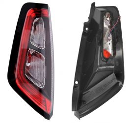 PILOTO TRASERO FIAT PUNTO EVO 2009-2012 PORTALAMPARAS UNION CON CLIPS / BASE NEGRA / LED / IZQUIERDO