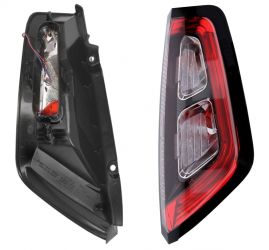 PILOTO TRASERO FIAT PUNTO EVO 2009-2012 PORTALAMPARAS UNION CON TORNILLOS / BASE NEGRA / LED / DERECHO