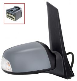 ESPEJO RETROVISOR FORD C-MAX 2007-2010 ELECTRICO / TERMICO / ABATIBLE ELECTRICAMENTE / PILOTO / LUZ CORTESIA / IMPRIMADO / DERECHO