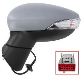 ESPEJO RETROVISOR FORD FIESTA 2013-2017 ELECTRICO / PILOTO / IMPRIMADO / IZQUIERDO