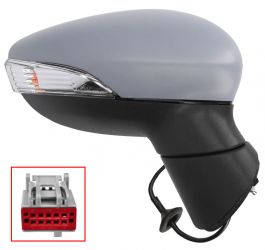 ESPEJO RETROVISOR FORD FIESTA 2013-2017 ELECTRICO / TERMICO / PILOTO / IMPRIMADO / DERECHO