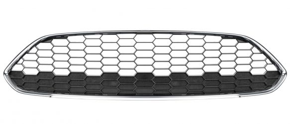 REJILLA FORD FIESTA 2013-2017 PARACHOQUES DELANTERO / SUPERIOR / PANEL DE ABEJA / CON MOLDURA CROMADA / CENTRAL