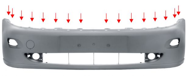 PARACHOQUES FORD FOCUS 1999-2001 DELANTERO / MODELO GHIA / IMPRIMADO
