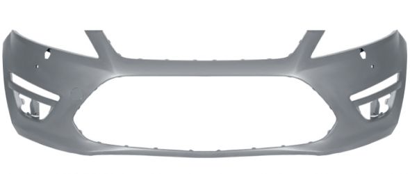 PARACHOQUES FORD MONDEO 2010-2014 DELANTERO / CON LAVAFAROS / CON SENSOR / IMPRIMADO