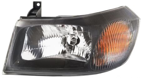 FARO FORD TRANSIT 2000-2006 BASE NEGRA / CON REFLECTOR / IZQUIERDO