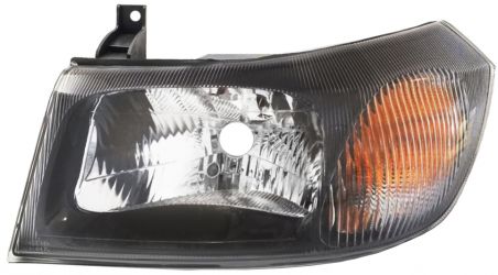 FARO FORD TRANSIT 2000-2006 BASE NEGRA / SIN REFLECTOR / IZQUIERDO