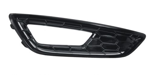 REJILLA FORD FOCUS 2015-2018 PARACHOQUES DELANTERO / CON ANTINIEBLA / PANEL DE ABEJA / NEGRO BRILLANTE / DERECHO