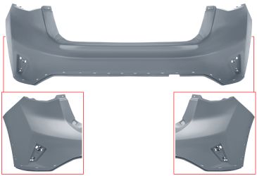 PARACHOQUES FORD FOCUS 2018-2022 TRASERO / 5 PUERTAS / MODELO ACTIVE / IMPRIMADO