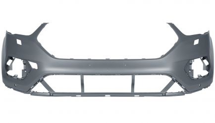 PARACHOQUES FORD KUGA 2016-2019 DELANTERO / CON LAVAFAROS / CON SENSOR / IMPRIMADO