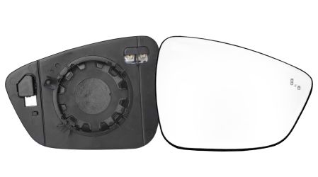 CRISTAL ESPEJO RETROVISOR FORD KUGA 2019-2024 CON SOPORTE / TERMICO / SIDE ASSIST / CONVEXO / DERECHO