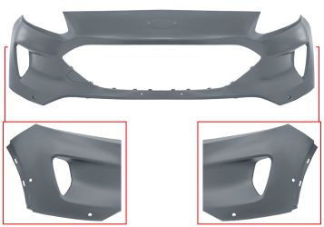 PARACHOQUES FORD KUGA 2019-2024 DELANTERO / CON SENSOR / CON PARK ASSIST / IMPRIMADO