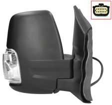 ESPEJO RETROVISOR FORD TRANSIT 2019-> BRAZO CORTO / ELECTRICO / TERMICO / ABATIBLE ELECTRICAMENTE / PILOTO INTERMITENTE BLANCO (WY16W) / DERECHO