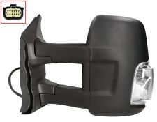 ESPEJO RETROVISOR FORD TRANSIT 2019-> BRAZO LARGO / ELECTRICO / TERMICO / PILOTO INTERMITENTE BLANCO (WY16W) / IZQUIERDO