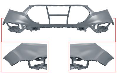 PARACHOQUES FORD TOURNEO CUSTOM 2018-2023 DELANTERO / SUPERIOR / IMPRIMADO