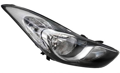 FARO HYUNDAI ELANTRA 2011-2013 BASE NEGRA / DERECHO