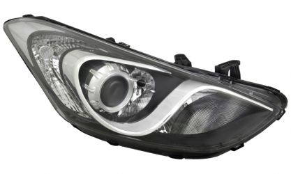 FARO HYUNDAI I30 2012-2016 LAMPARA H7+H7+H7 / DETALLE CROMADO / DERECHO