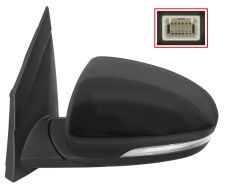 ESPEJO RETROVISOR HYUNDAI TUCSON 2015-2018 ELECTRICO / TERMICO / PILOTO INTERMITENTE / IZQUIERDO