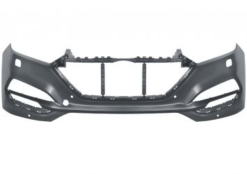 PARACHOQUES HYUNDAI TUCSON 2015-2018 DELANTERO / CON LAVAFAROS / CON SENSOR / IMPRIMADO