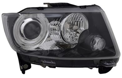 FARO DELANTERO JEEP COMPASS 2011-2017 BASE NEGRA / DERECHO
