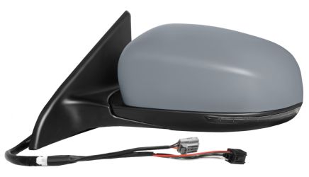 ESPEJO RETROVISOR JEEP COMPASS 2021-2025 BASE NEGRA / ELECTRICO / TERMICO / PILOTO INTERMITENTE / LUZ CORTESIA / ABATIBLE ELECTRICAMENTE / IMPRIMADO / IZQUIERDO