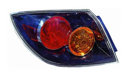 PILOTO TRASERO MAZDA 3 2004-2007 EXTERIOR / 5 PUERTAS / BASE NEGRA IZQUIERDO
