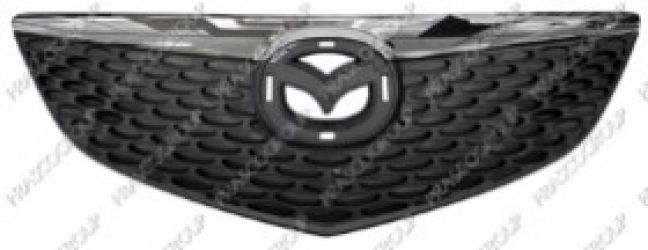 REJILLA MAZDA 3 2004-2007 FRENTE / 5 PUERTAS / MOLDURA CROMADA