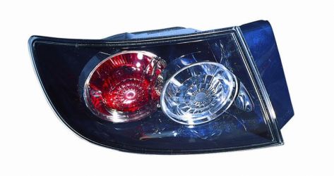 PILOTO TRASERO MAZDA 3 2007-2009 EXTERIOR / 5 PUERTAS / BASE NEGRA IZQUIERDO