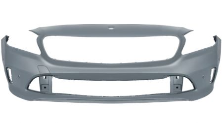 PARACHOQUES MERCEDES CLASE A (W176) 2015-2018 DELANTERO / CON 4 SENSOR / CON PARK ASSIST / IMPRIMADO