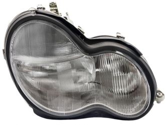 FARO MERCEDES CLASE C (W203) 2000-2004 NEUMATICA / LAMPARAS H7+H7 / DERECHO