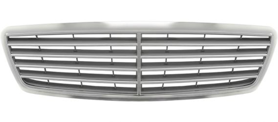 REJILLA MERCEDES CLASE C (W203) 2000-2004 FRENTE / CROMADO / GRIS