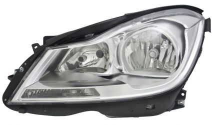 FARO MERCEDES CLASE C (W204) 2011-2014 BASE CROMADA / IZQUIERDO