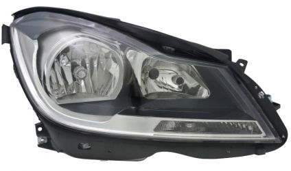FARO MERCEDES CLASE C (W204) 2011-2014 BASE NEGRA / DERECHO