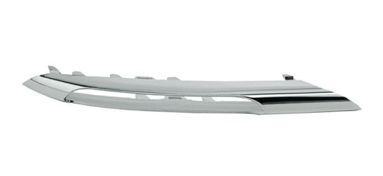 MOLDURA REJILLA MERCEDES CLASE E (W212) 2009-2013 PARACHOQUES DELANTERO / CON AGUJERO LUZ DIURNA / MODELO CLASSIC / ELEGANCE / CROMADA / DERECHA